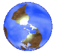 south-side-up globe